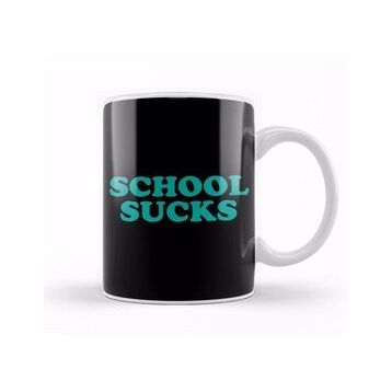 Baskı Dükkanı Retro School Sucks Kupa