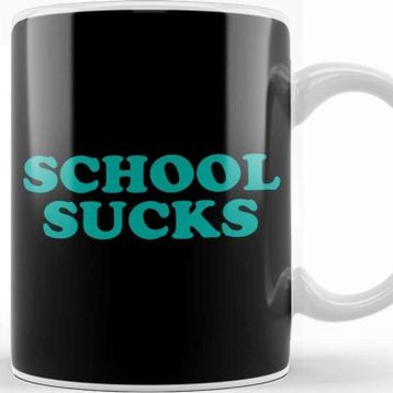 Baskı Dükkanı Retro School Sucks Kupa