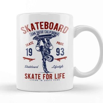 Baskı Dükkanı Retro Skate For Life Kupa