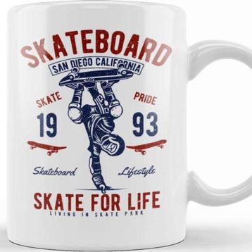 Baskı Dükkanı Retro Skate For Life Kupa