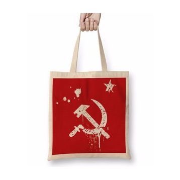 Baskı Dükkanı Revolution Orak Çekiç Bez Çanta