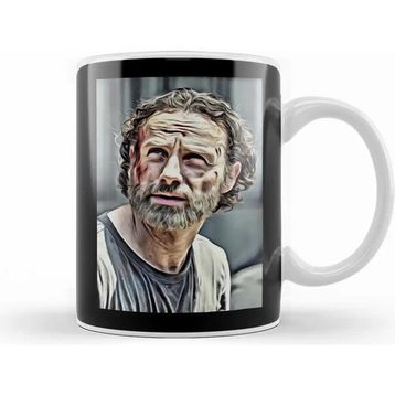 Baskı Dükkanı Rick Grimes Beard Kupa