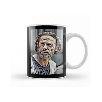 Baskı Dükkanı Rick Grimes Beard Kupa