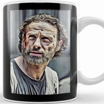Baskı Dükkanı Rick Grimes Beard Kupa