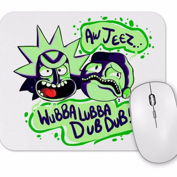 Baskı Dükkanı Rick Sanchez Morty Smith Mouse Pad