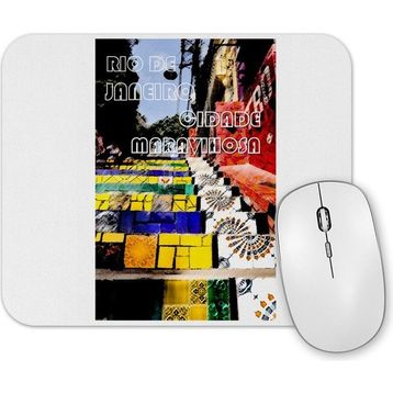 Baskı Dükkanı Rio De Janeiro Branca Mouse Pad