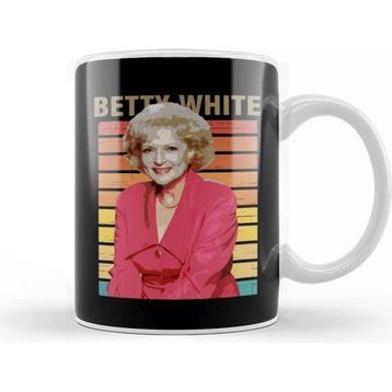 Baskı Dükkanı Rip Betty White Retro Kupa