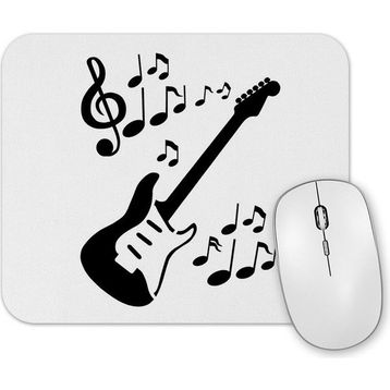 Baskı Dükkanı Ritmik Gitar Müzik Nota Mouse Pad