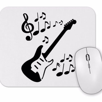 Baskı Dükkanı Ritmik Gitar Müzik Nota Mouse Pad