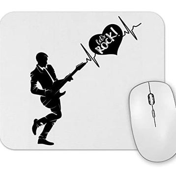 Baskı Dükkanı Rock Müzik Gitar Mouse Pad