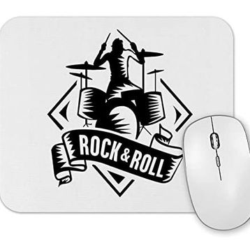 Baskı Dükkanı Rock Roll Müzik Gitar 03 Mouse Pad