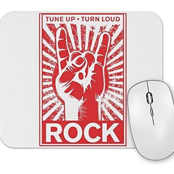 Baskı Dükkanı Rock Roll Müzik Gitar 05 Mouse Pad