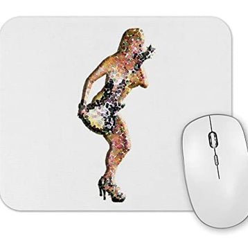 Baskı Dükkanı Rock Roll Müzik Gitar Mouse Pad