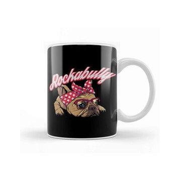 Baskı Dükkanı Rockabilly Bulldog Kupa