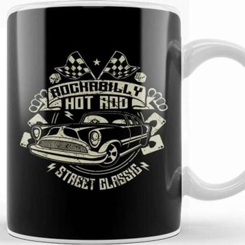 Baskı Dükkanı Rockabilly Hotrod Classic Car Kupa
