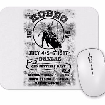 Baskı Dükkanı Rodeo Dallas Mouse Pad