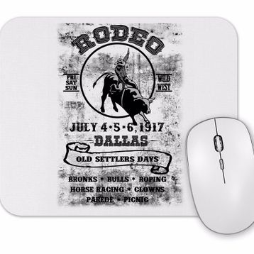 Baskı Dükkanı Rodeo Dallas Mouse Pad