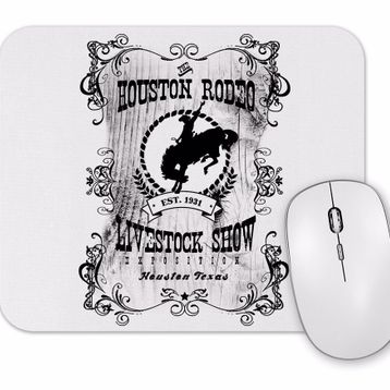 Baskı Dükkanı Rodeo Houston Mouse Pad