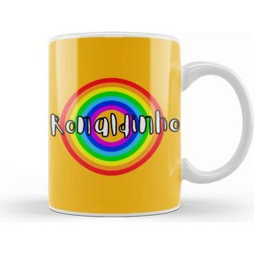 Baskı Dükkanı Ronaldinho Retro Rainbow Style Kupa