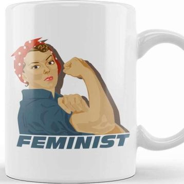 Baskı Dükkanı Rosie Riveter Feminist Kupa