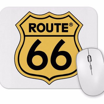 Baskı Dükkanı Route 66 Mouse Pad
