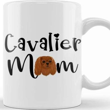 Baskı Dükkanı Ruby Cavalier King Charles Spaniel Mom Kupa