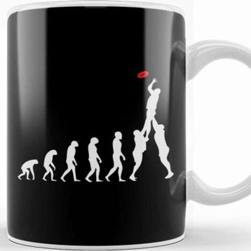 Baskı Dükkanı Rugby Evolution Of Man Kupa