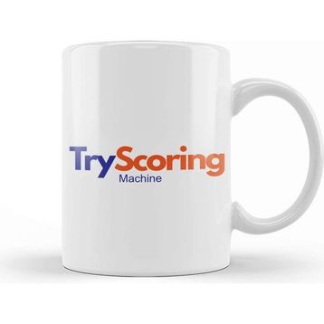 Baskı Dükkanı Rugby Union Try Scoring Machine Logo Kupa