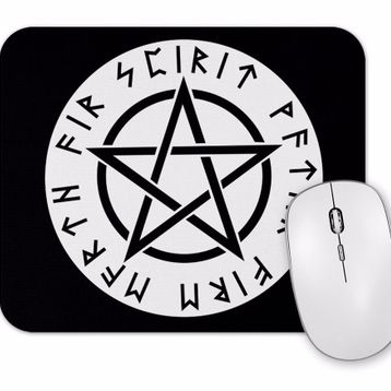 Baskı Dükkanı Runas E Pentagrama Mouse Pad