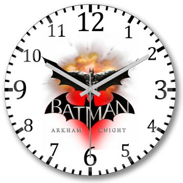 Baskı Dükkanı S2825 Batman Arkham Knight Protocol Knightfall Bombeli Gerçek Duvar Saati