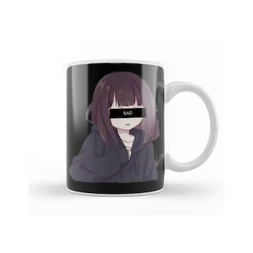 Baskı Dükkanı Sad Anime Girl Kupa