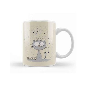 Baskı Dükkanı Sad Cat Meows Kupa