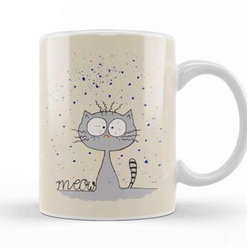 Baskı Dükkanı Sad Cat Meows Kupa