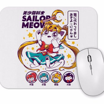 Baskı Dükkanı Sailor Meow Mouse Pad