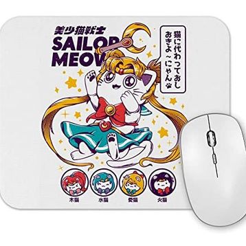 Baskı Dükkanı Sailor Meow Mouse Pad