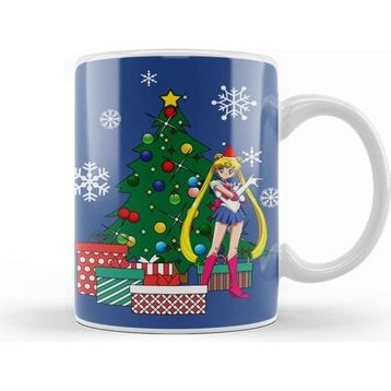 Baskı Dükkanı Sailor Moon Around The Christmas Tree Kupa