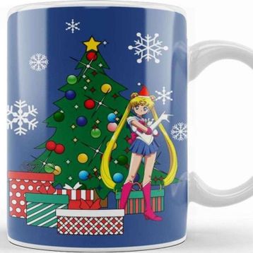 Baskı Dükkanı Sailor Moon Around The Christmas Tree Kupa