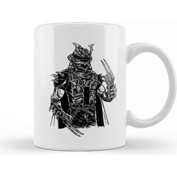 Baskı Dükkanı Samurai Punk Portrait Kupa