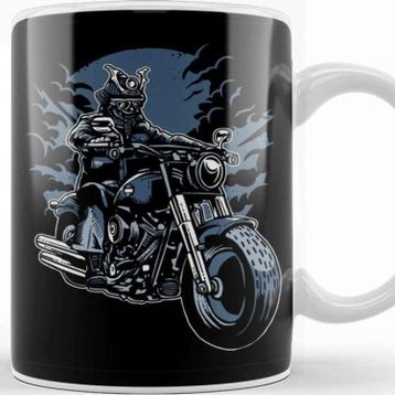 Baskı Dükkanı Samurai Ride Motorcycle Kupa