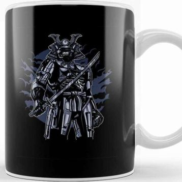 Baskı Dükkanı Samurai Robot Skull Kupa