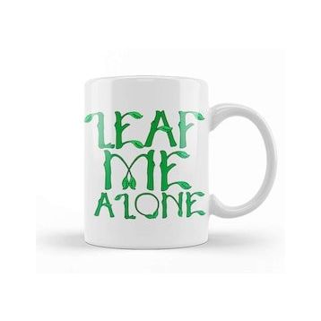 Baskı Dükkanı Sarcastic Leaf Me Alone Leave Me Alone Introvert Kupa