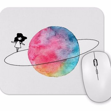 Baskı Dükkanı Satürn 02 Mouse Pad