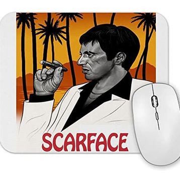 Baskı Dükkanı Scarface İllüstrasyon Mouse Pad