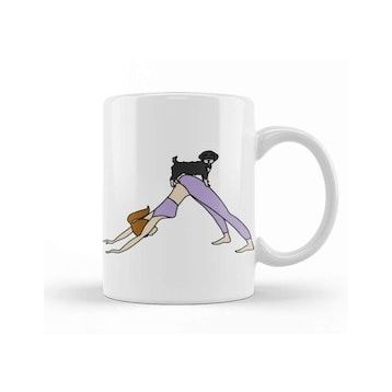 Baskı Dükkanı Schnauzer Yoga Mom Kupa