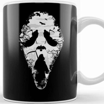 Baskı Dükkanı Scream Reaper Mask Kupa