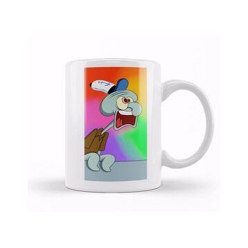 Baskı Dükkanı Screaming Squidward Süngerbob Kupa
