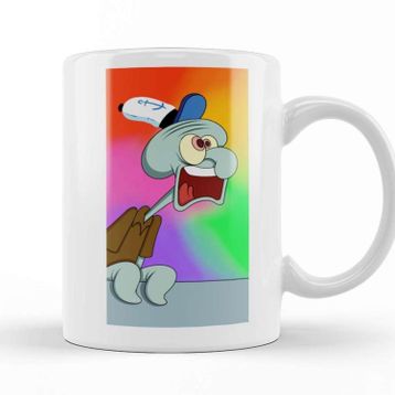 Baskı Dükkanı Screaming Squidward Süngerbob Kupa