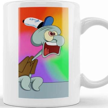 Baskı Dükkanı Screaming Squidward Süngerbob Kupa