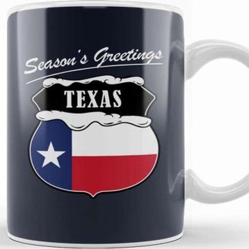 Baskı Dükkanı Seasons Greetings Texas Christmas Kupa