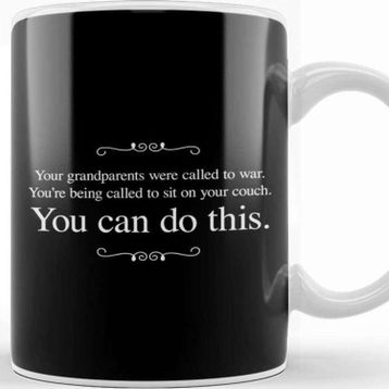 Baskı Dükkanı Self Isolation Motivational Kupa